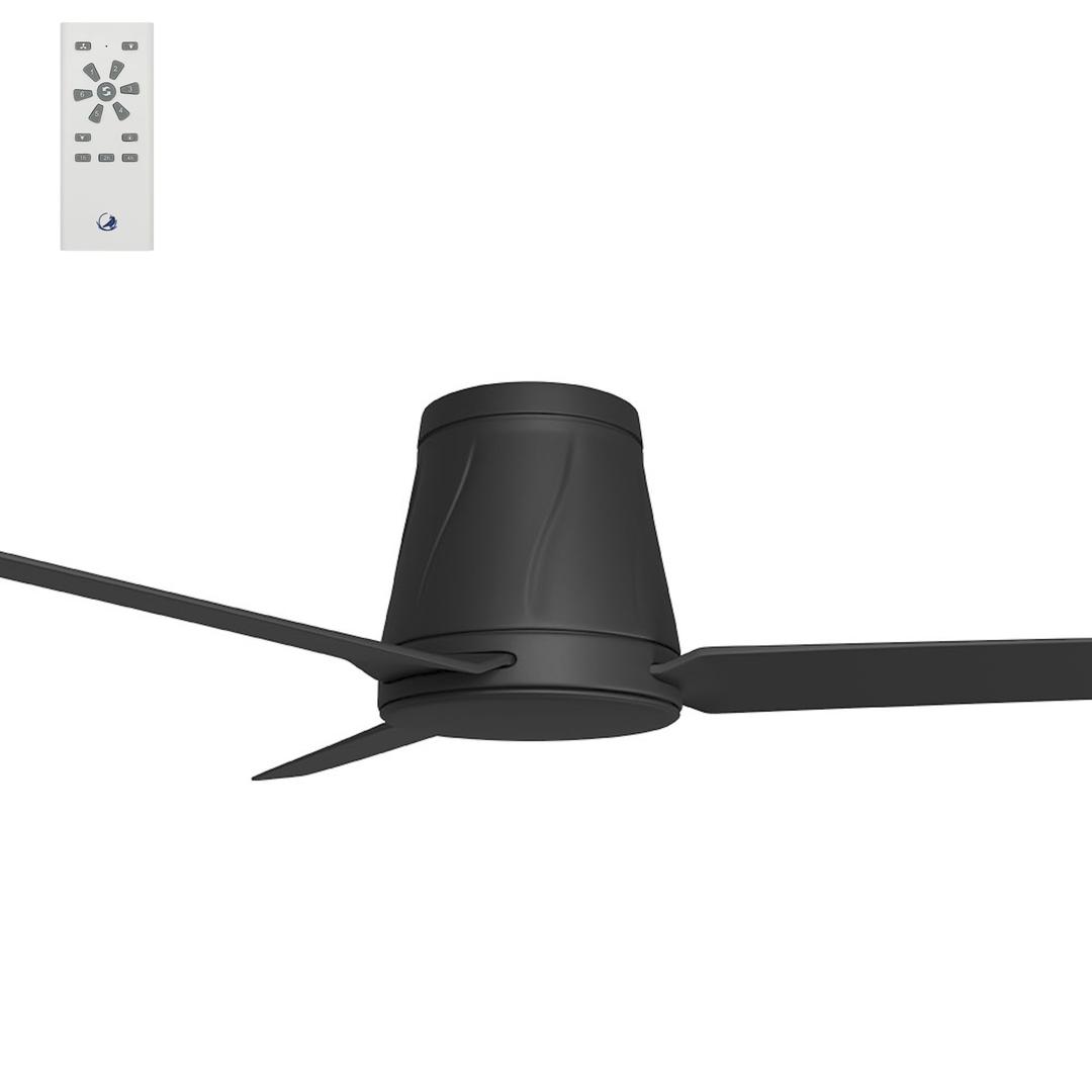 Matte Black Calibo Profile 50" (1250mm) DC Low Profile Ceiling Fan with Remote